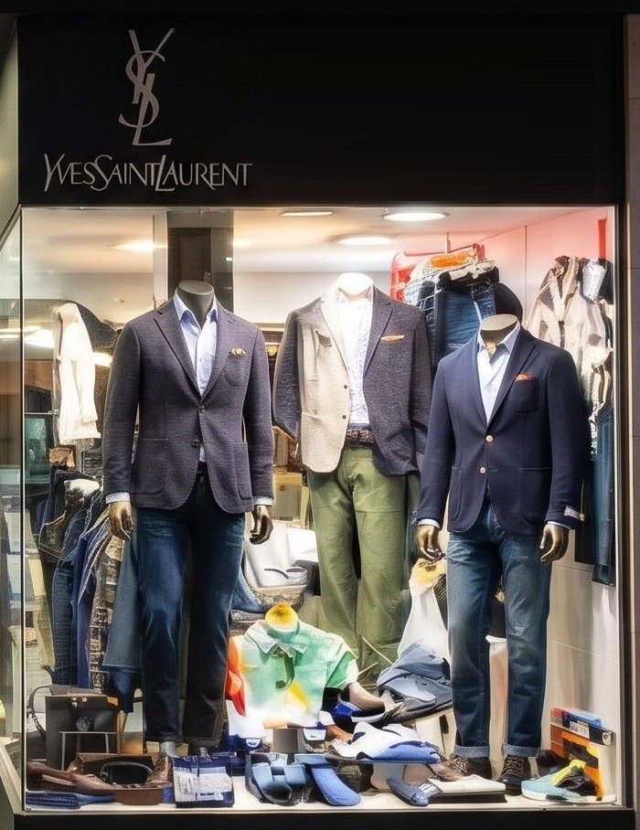 Vidriera de MIO con la marca Yves Saint Laurent