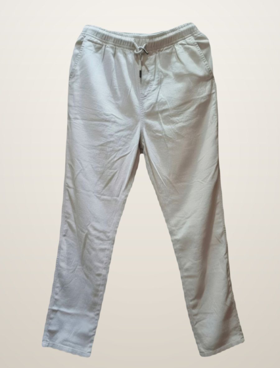 Pantalón jogger beige hombre