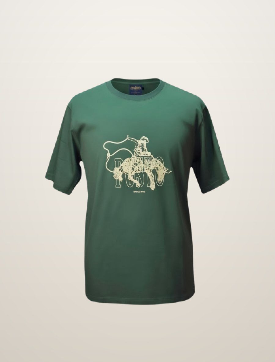 Posto 5 — remera estampada verde hombre