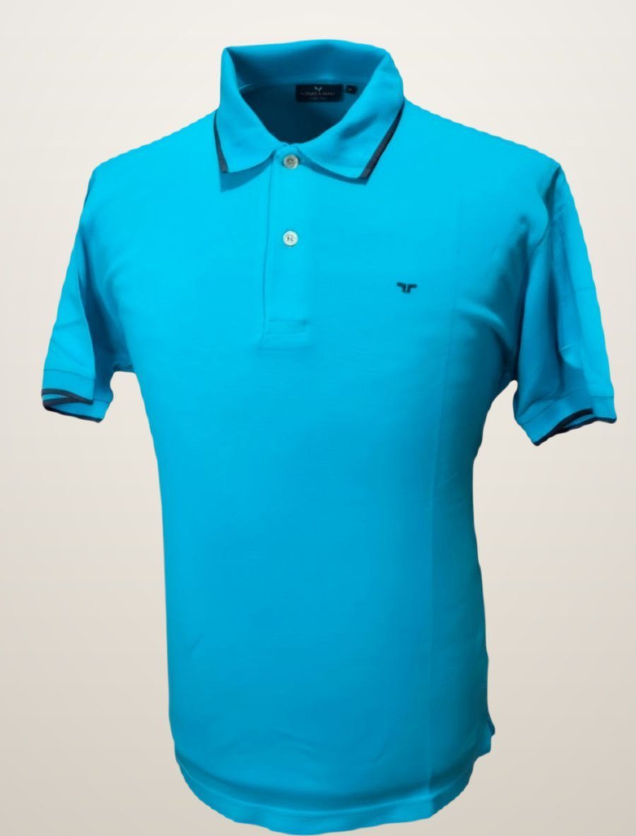 Taverniti — polo turquesa hombre